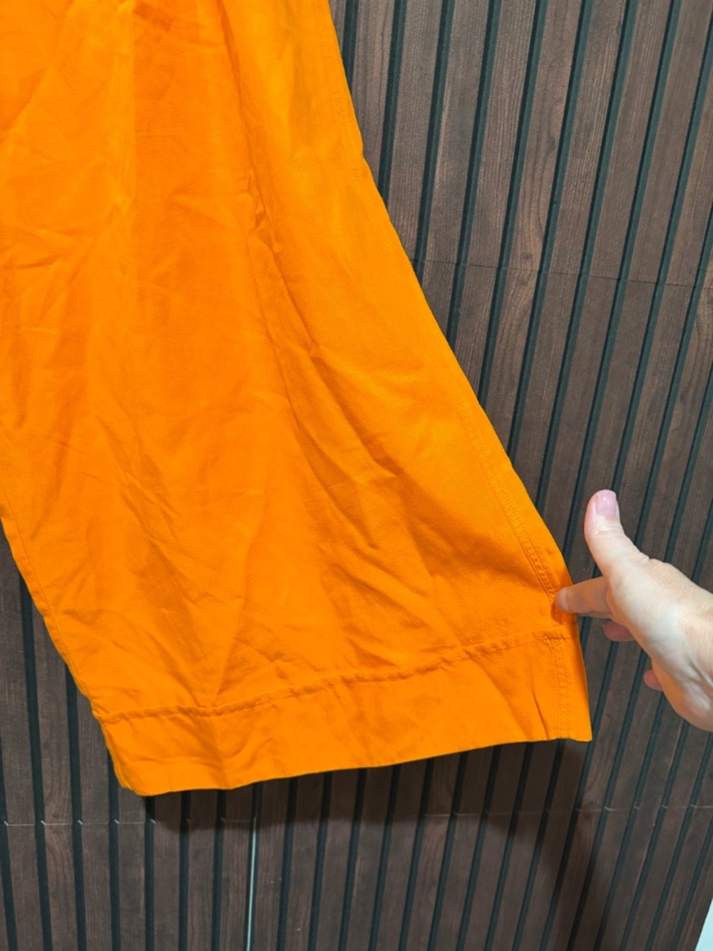 Anthropologie Maeve Orange Wide Leg Crop Pants NWT Size 12 - Picture 7 of 7